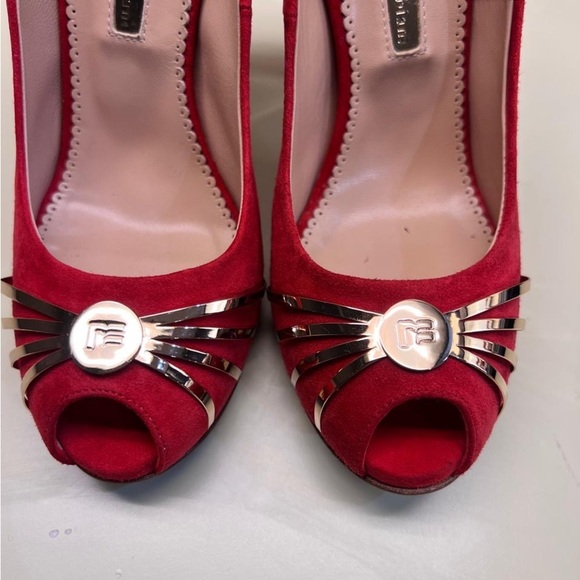 Made in Italy  MARINO FABIANI Red Heels Elegant Design - Picture 4 of 11
